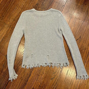 Sen Distressed Crewneck Sweater